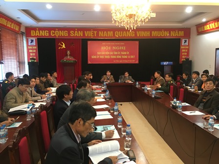   Hội nghị tại điểm cầu Ban Tuyên giáo Tỉnh ủy Lai Châu
