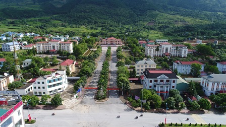 Một góc thị trấn Tam Đường (huyện Tam Đường) hôm nay