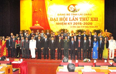 Ban Chấp hành Đảng bộ tỉnh Lai Châu khóa XIII nhiệm kỳ 2015 - 2020