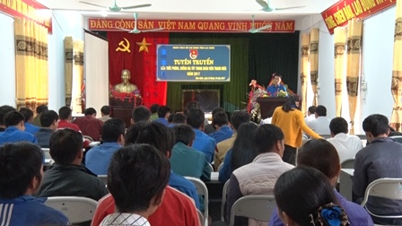 Quang cảnh buổi tuyên truyền