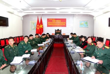 Toàn cảnh hội nghị tại Bộ CHQS tỉnh