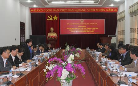   Quang cảnh buổi làm việc của Đoàn công tác với lãnh đạo tỉnh