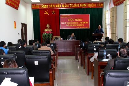 Đồng chí Lê Trọng Quảng - TUV, Phó Chủ tịch UBND tỉnh phát biểu chỉ đạo tại Hội nghị
