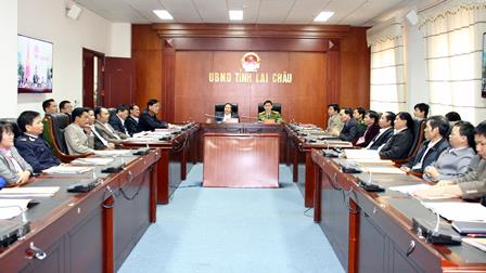 Quang cảnh Hội nghị tại điểm cầu tỉnh ta