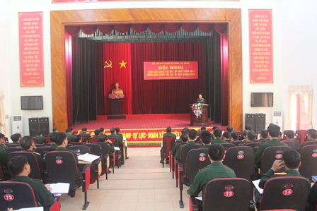 Hội nghị giao ban công tác quân sự, quốc phòng quý 1 năm 2017