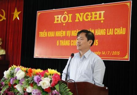 Đ/c Đỗ Ngọc An, Phó Bí thư Tỉnh ủy, Chủ tịch UBND tỉnh phát biểu tại Hội nghị