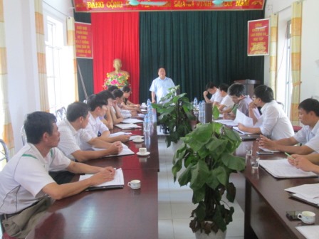 Đồng chí Phó Chủ tịch UBND tỉnh làm việc với thành viên BCĐ kỳ thi THPT Quốc gia huyện Tam Đường
