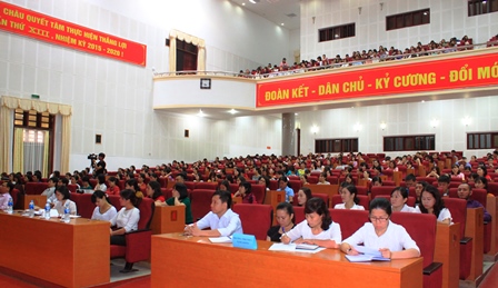 Quang cảnh lớp bồi dưỡng chính trị hè năm 2018 của Ban Chỉ đạo Bồi dưỡng chính trị hè thành phố Lai Châu