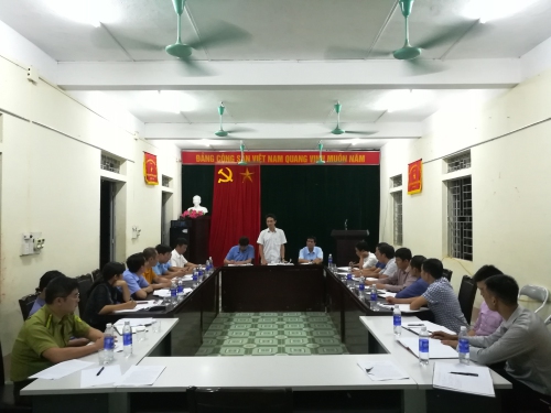 Đ/c Hà Trọng Hải - TUV, Phó Chủ tịch UBND tỉnh phát biểu kết luận buổi làm việc