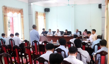 Quang cảnh buổi tiếp công dân