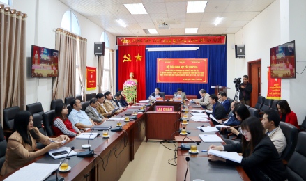 Quang cảnh tại điểm cầu tỉnh Lai Châu