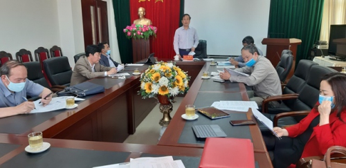 Đồng chí Lê Đức Dục - UVBTV, Trưởng Ban Tuyên giáo Tỉnh ủy, Trưởng Tiểu ban tuyên truyền kết luận cuộc họp