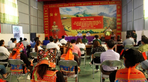 Quang cảnh Hội nghị tại xã Ma Li Pho, huyện Phong