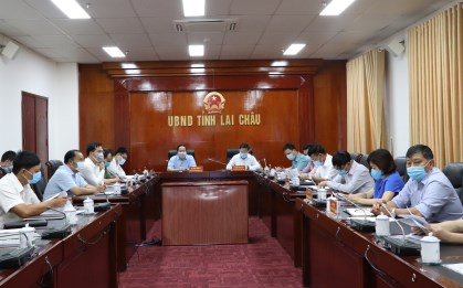 Quang cảnh Hội nghị tại điểm cầu tỉnh ta