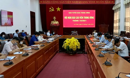 Quang cảnh Hội nghị tại điểm cầu tỉnh Lai Châu