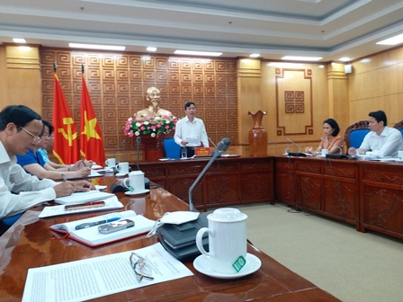  Đồng chí Lê Văn Lương - Phó Bí thư Thường trực Tỉnh ủy phát biểu kết luận Hội nghị