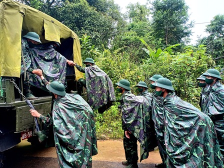 Cán bộ, chiến sĩ Bộ CHQS tỉnh Lai Châu sẵn sàng lên đường thực hiện mọi nhiệm vụ
