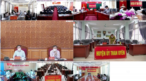 Quang cảnh Hội nghị tại các điểm cầu