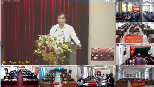 Quang cảnh Hội nghị qua các điểm cầu