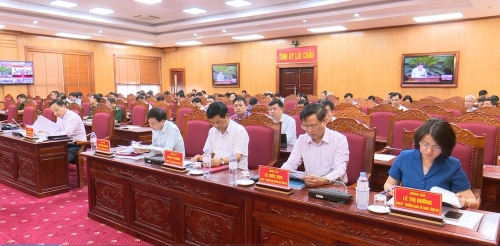 Quang cảnh Hội nghị tại điểm cầu tỉnh Lai Châu