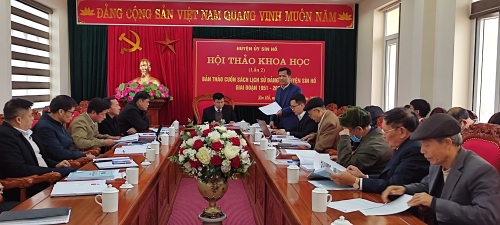 Hội thảo khoa học cuốn Lịch sử Đảng bộ huyện Sìn Hồ