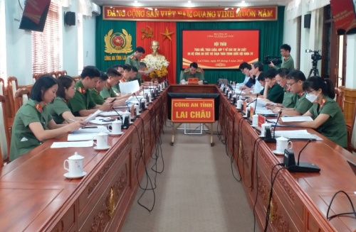 Hội thảo tham gia, góp ý vào dự thảo Luật Lực lượng tham gia bảo vệ an ninh, trật tự ở cơ sở, do Ban Giám đốc Công an tỉnh Lai Châu tổ chức