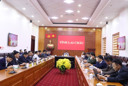 Quang cảnh Phiên họp tại điểm cầu tỉnh Lai Châu