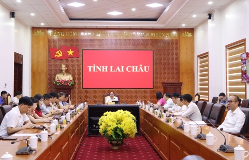 Quang cảnh Phiên họp tại điểm cầu tỉnh Lai Châu