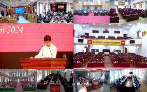 Ứng dụng công nghệ thông tin vào tổ chức hội nghị trực tuyến của tỉnh từ cấp tỉnh xuống cấp cơ sở