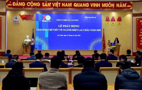 Phát động Giải báo chí viết về ngành điện Lai Châu năm 2025