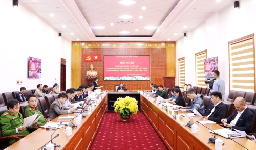 Quang cảnh Hội nghị tại điểm cầu tỉnh