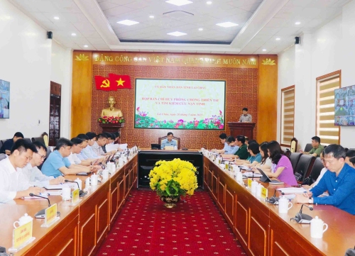 Lai Châu họp Ban Chỉ huy phòng chống thiên tai và tìm kiếm cứu nạn tỉnh