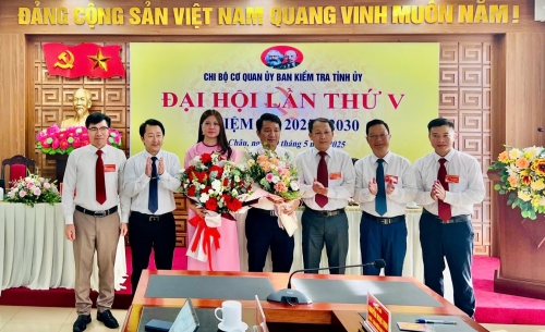 Chi bộ Cơ quan Ủy ban Kiểm tra Tỉnh ủy: Đại hội lần thứ V, nhiệm kỳ 2025 - 2030
