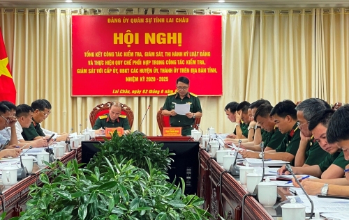 Đảng ủy Quân sự tỉnh tổng kết công tác kiểm tra, giám sát nhiệm kỳ 2020-2025