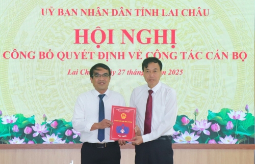 Công bố Quyết định về công tác cán bộ tại Sở Văn hoá, Thể thao và Du lịch