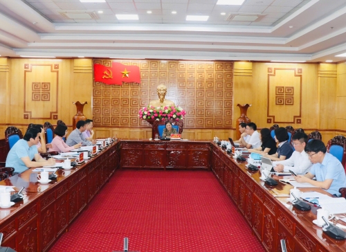 Tổ công tác số 1 duyệt Văn kiện Đại hội Đảng bộ UBND tỉnh, nhiệm kỳ 2025-2030