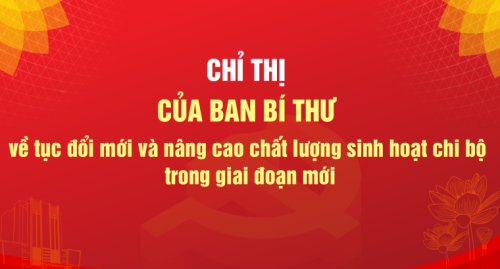 Chỉ thị của Ban Bí thư về tiếp tục đổi mới và nâng cao chất lượng sinh hoạt chi bộ trong giai đoạn mới
