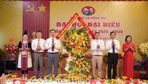 Đại hội Đại biểu Đảng bộ xã Hồng Thu lần thứ I, nhiệm kỳ 2025-2030