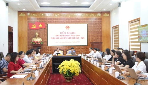 Hội nghị trực tuyến toàn quốc tổng kết năm học 2024 - 2025, triển khai nhiệm vụ năm học 2025 - 2026