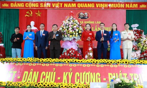 Đảng bộ xã Khổng Lào: Đại hội Đại biểu lần thứ I, nhiệm kỳ 2025 - 2030 thành công tốt đẹp