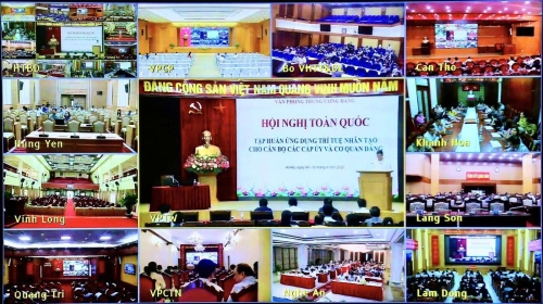 Tập huấn sử dụng trí tuệ nhân tạo cho cán bộ các cấp ủy và cơ quan đảng từ Trung ương tới xã, phường