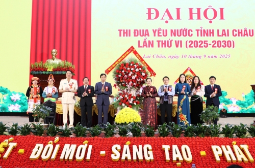 Đại hội thi đua yêu nước tỉnh Lai Châu lần thứ VI giai đoạn 2025 - 2030