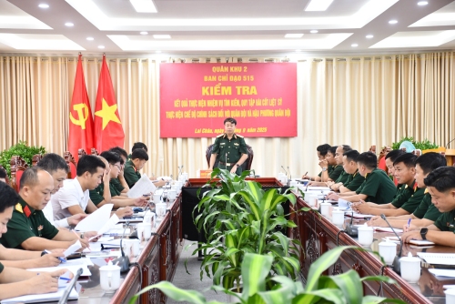 Ban Chỉ đạo tìm kiếm, quy tập và xác định danh tính hài cốt liệt sỹ Quân khu 2 kiểm tra kết quả thực hiện nhiệm vụ tìm kiếm, quy tập hài cốt liệt sĩ tại Bộ Chỉ huy Quân sự tỉnh Lai Châu