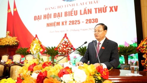 Diễn văn bế mạc Đại hội đại biểu Đảng bộ tỉnh Lai Châu lần thứ XV,  nhiệm kỳ 2025-2030 của đồng chí Lê Minh Ngân – Bí thư Tỉnh uỷ