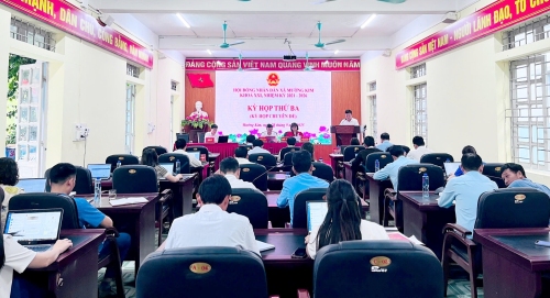 Kỳ họp thứ ba (Kỳ họp chuyên đề) HĐND xã Mường Kim