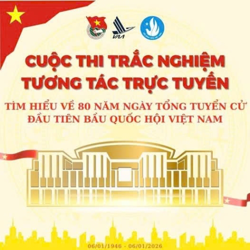  Cuộc thi trắc nghiệm tương tác trực tuyến tìm hiểu về 80 năm Ngày Tổng tuyển cử đầu tiên bầu Quốc hội Việt Nam