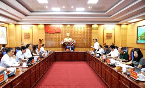 Ban Thường vụ Tỉnh ủy làm việc với Ban Thường vụ Đảng ủy UBND tỉnh và các sở, ban, ngành tỉnh