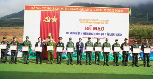 Bế mạc diễn tập Ban Chỉ huy Bộ đội Biên phòng, Bộ Chỉ huy Quân sự tỉnh Lai Châu