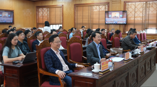 Đại biểu dự Hội nghị tại điểm cầu Tỉnh uỷ