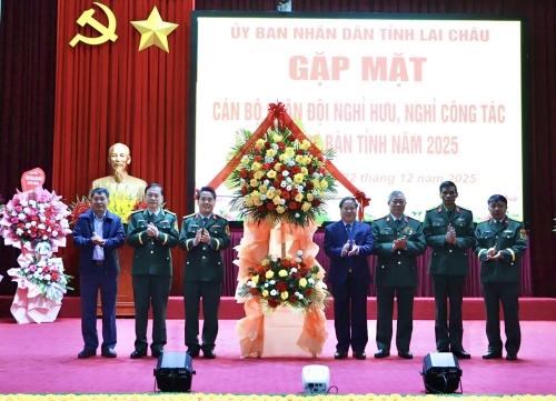 Gặp mặt cán bộ quân đội nghỉ hưu, nghỉ công tác trên địa bàn tỉnh năm 2025